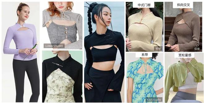 新中式kaiyun开云官网瑜伽服 两大趋势热点结合服装设计可以如何做？(图7)